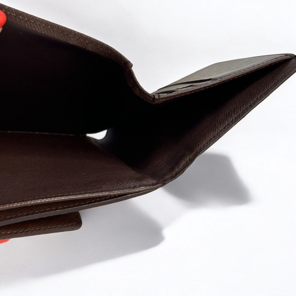 Authentic LOUIS VUITTON Elise Wallet Trifold Portefeuille Damier Ebene Canvas - Picture 11 of 15